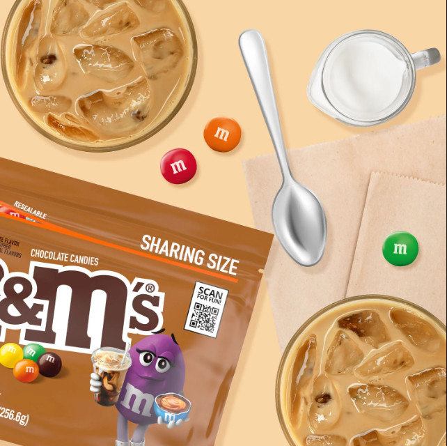 ⚫️ New Limited Holiday M&Ms Caramel Cold Brew Coffee Ice Chocolate Bag 9.5oz