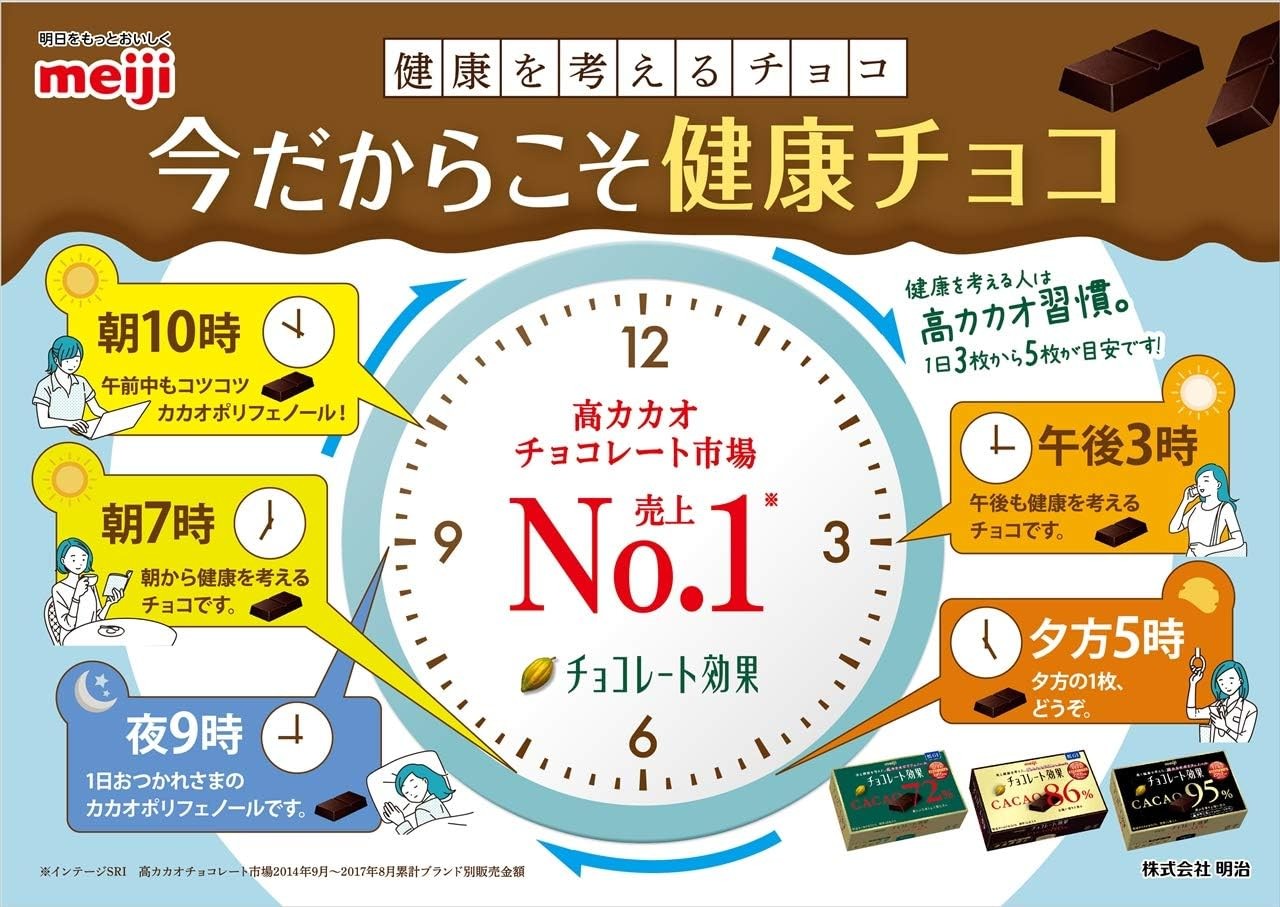 Meiji Chocolate Effect Cacao 86% Large Bag 210g from Japan