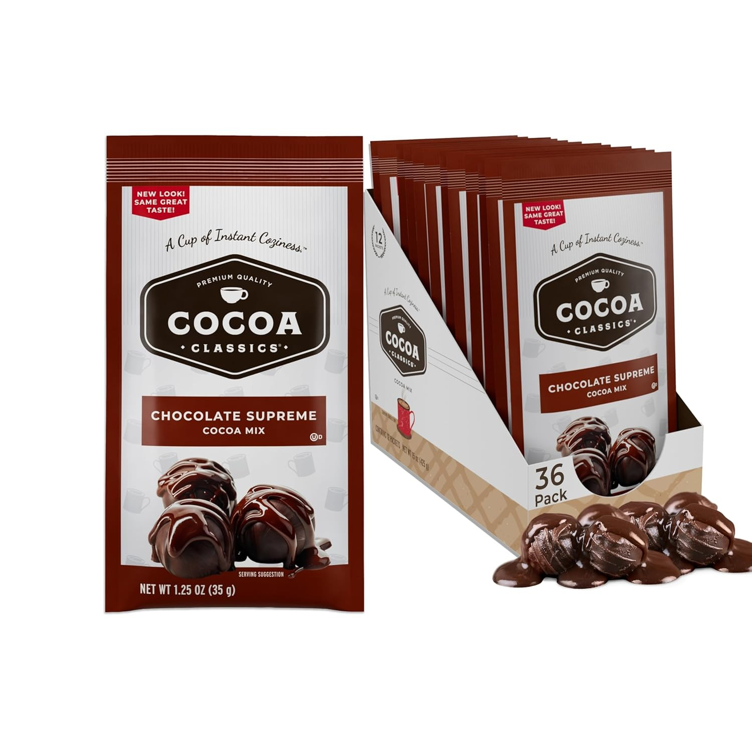 Cocoa Classics Chocolate Supreme Cocoa Mix, Hot Chocolate, Made with Nonfat Milk