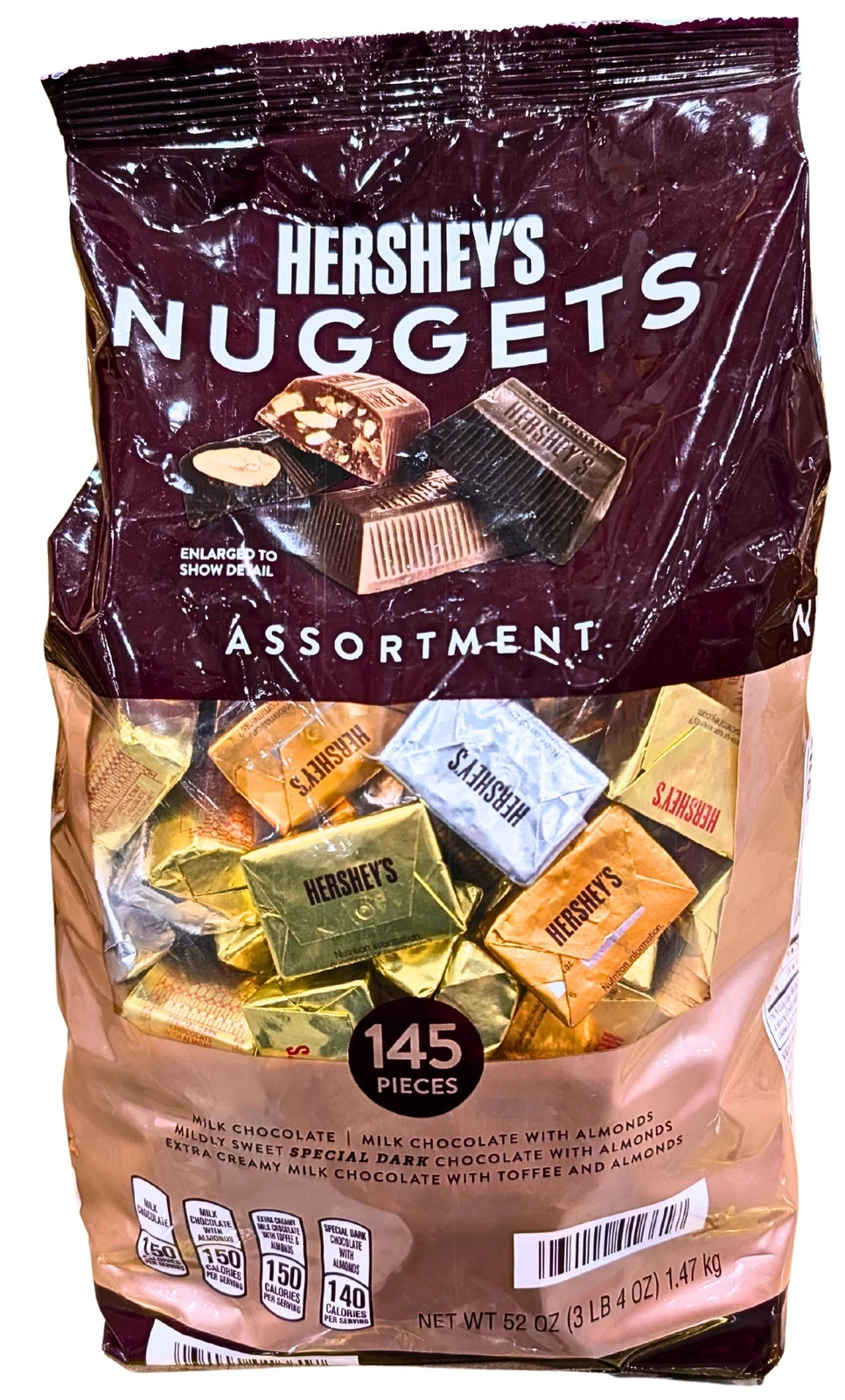 Hershey’s Nuggets Assortment Variety Pack 145 Count Bulk Chocolate Candy