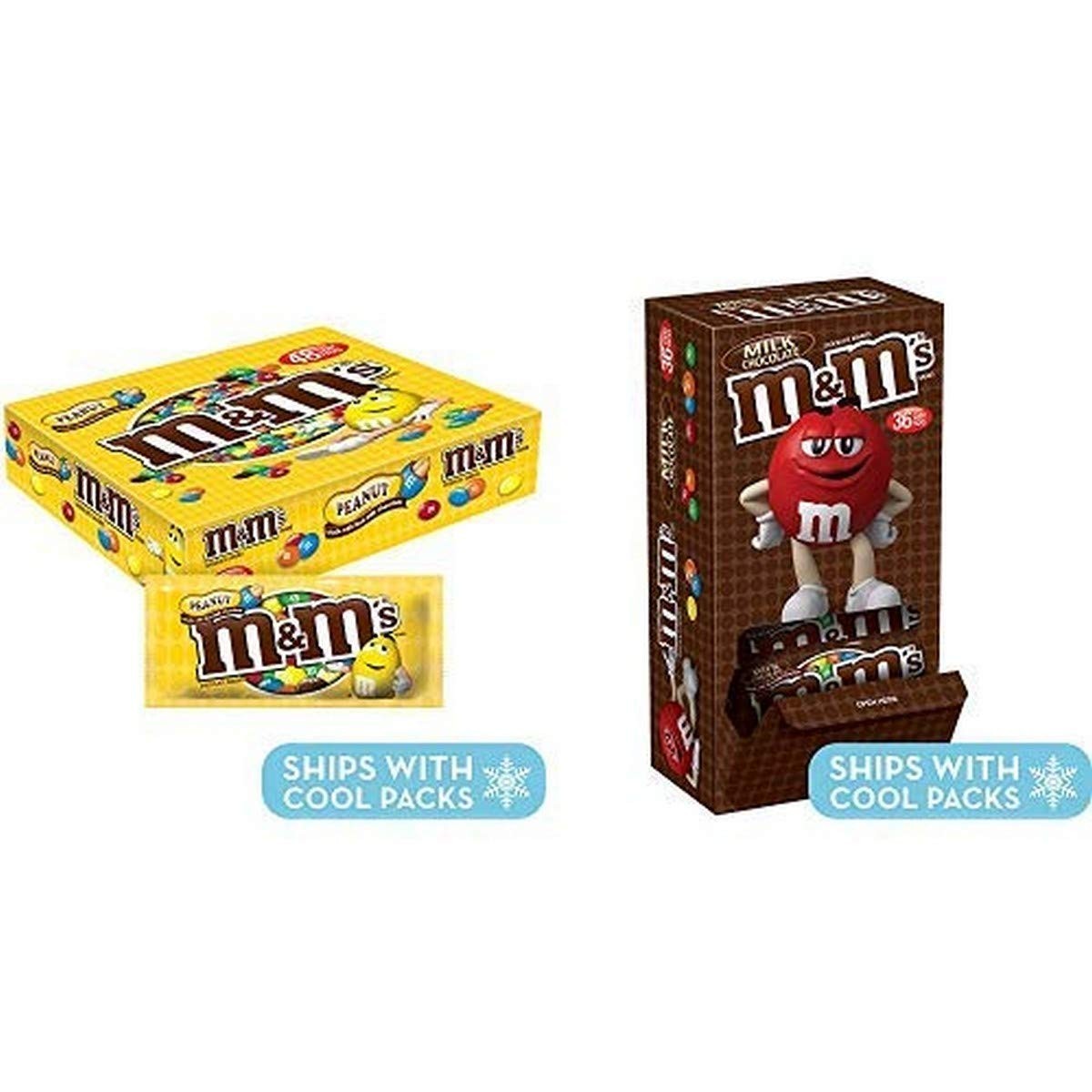 Peanut & Milk Chocolate Candy Pouches 1.74oz & 1.69oz – 48 & 36 Count Boxes