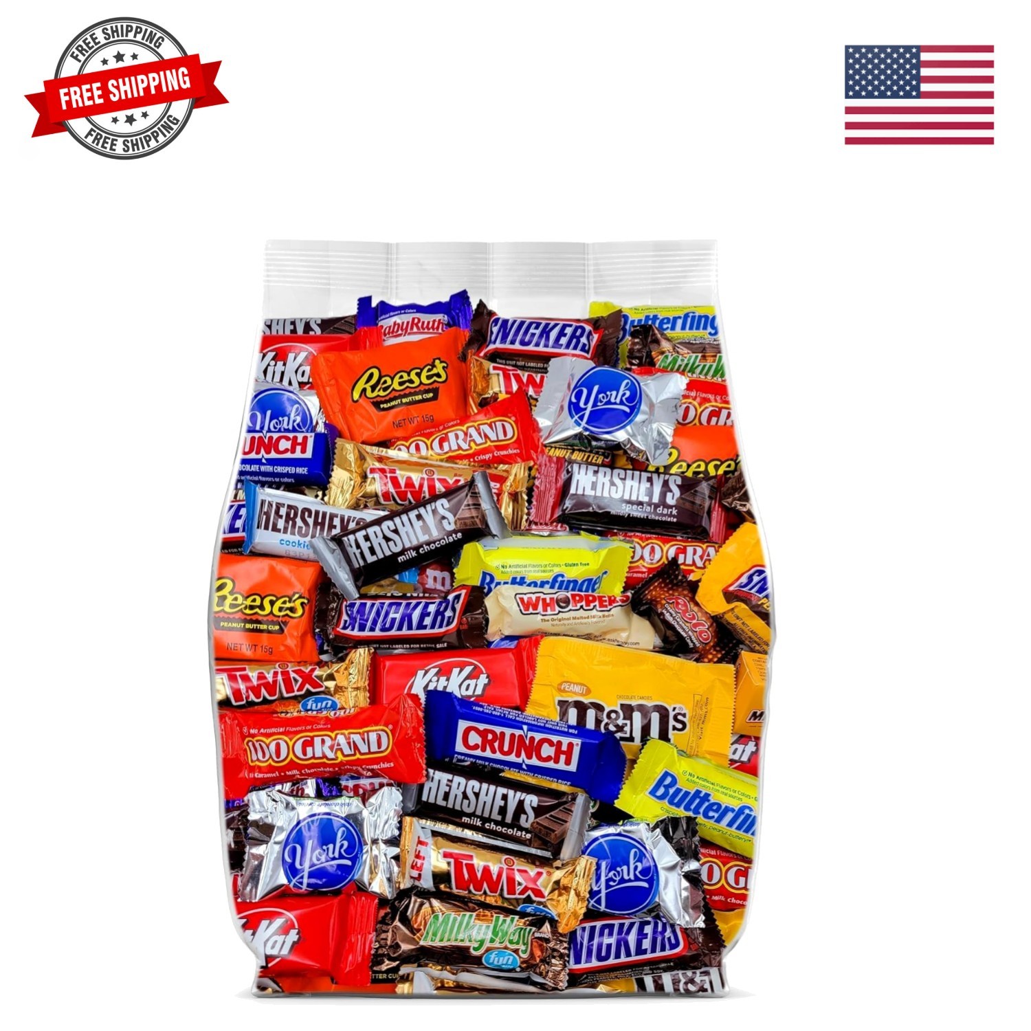 Assorted Chocolate Candy Variety Pack 5lb – Bulk Candy Individually Wrapped -…