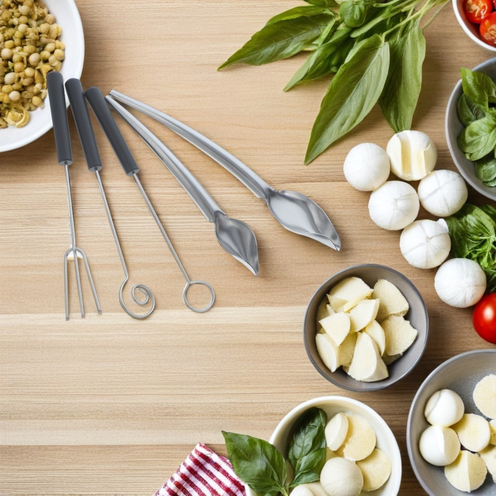 5PCS Culinary Decorating Spoon Set – Chef Art Pencil Tools – Stainless Steel