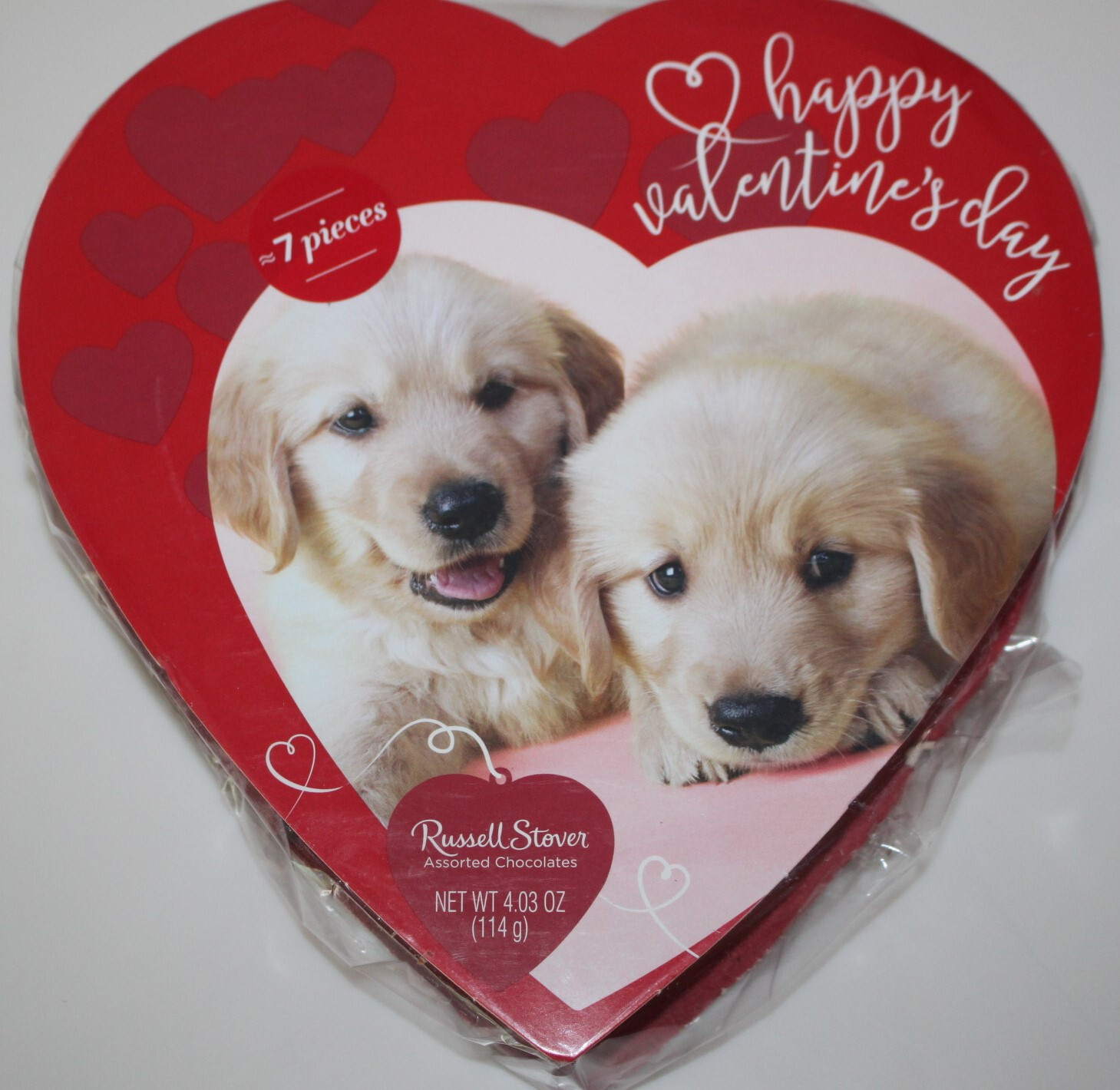 Russell Stover (3-PACK) PUPPY Print Assorted Chocolates – 6 Flavors – 21 Pieces