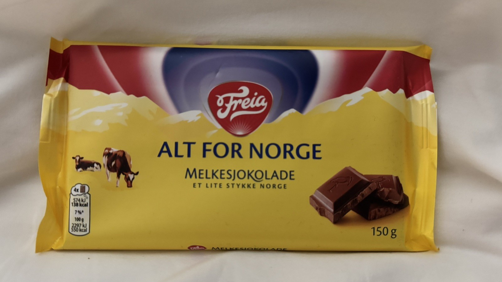 World Cup special! Freia Melkesjokolade Norwegian Milk Chocolate, 150g (5.4oz)