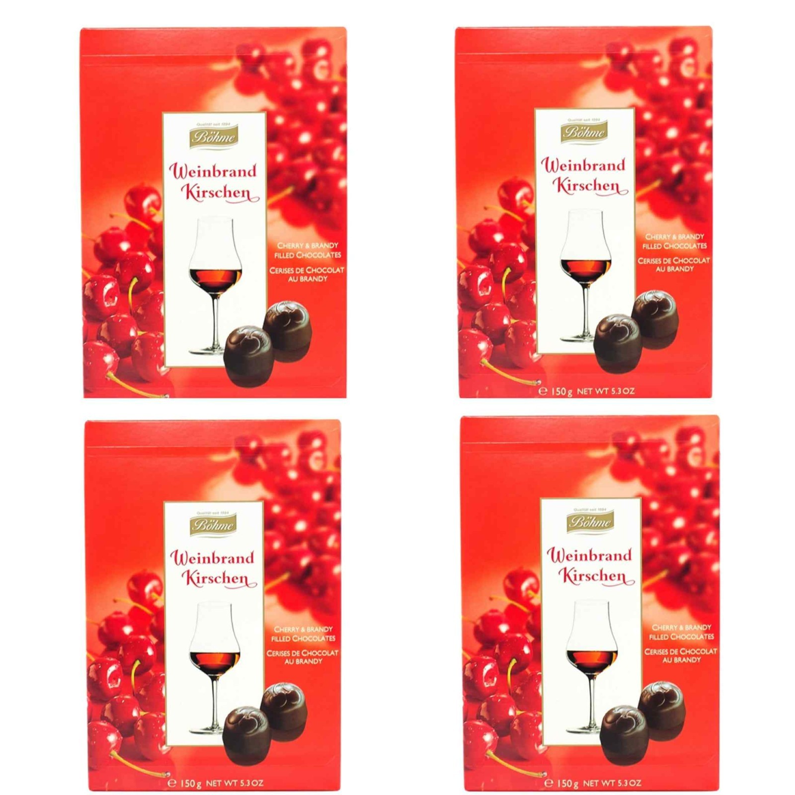 European Böhme Chocolate Candy CHERRIES🍒 In Brandy 4 Box Free Shipping
