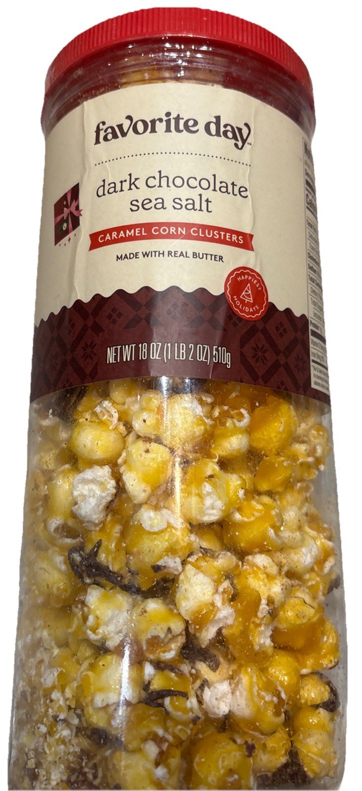 Favorite Day—Dark Chocolate Sea Salt Caramel Corn Clusters—18 oz—See Below—