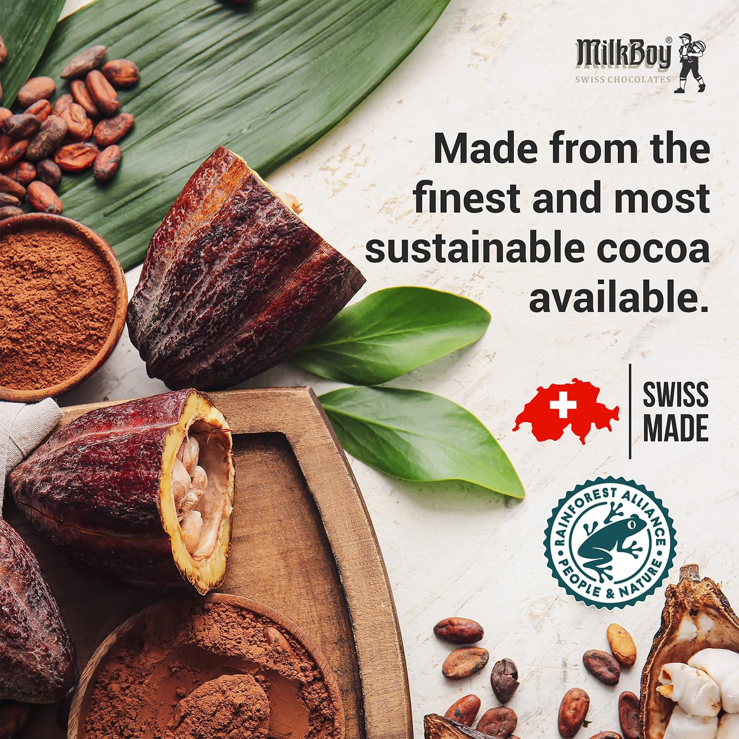 Chocolate Bars – Premium Swiss Alpine Milk Chocolate – Smooth European Milk Choc