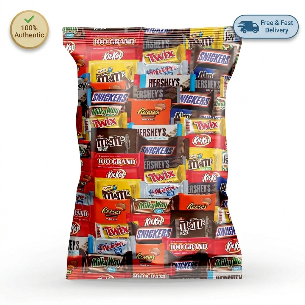 Bulk Assorted Variety Pack Fun Size Chocolate Candy Individually Wrapped 2LB Bag