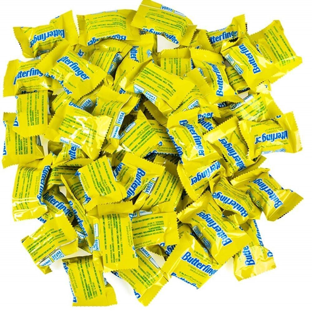 BUTTER FINGER MINIATURE SIZE, Individually Wrapped IN POUNDS BAG VALU BULK PRICE