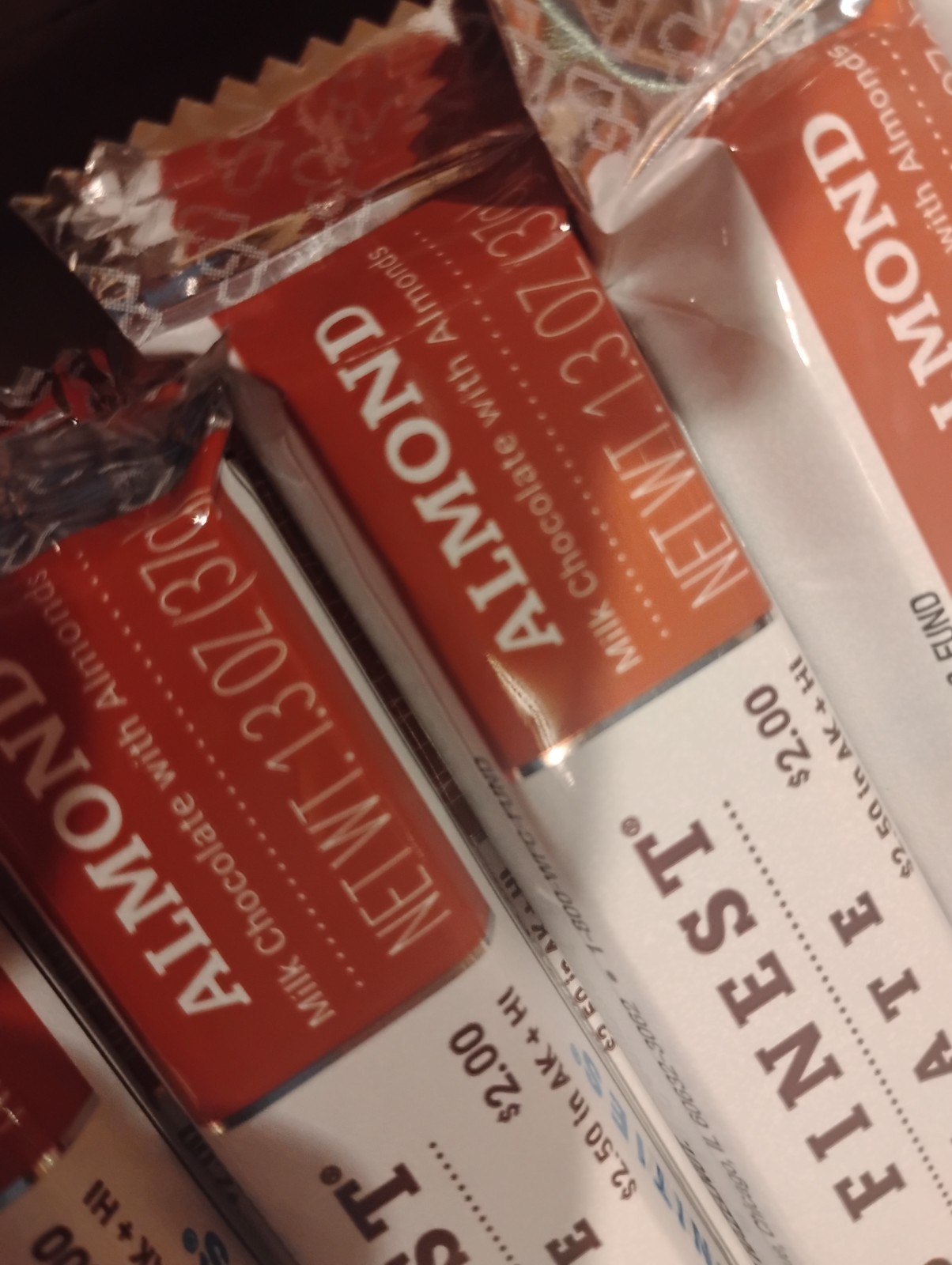 ****WORLD’S FINEST CHOCOLATE **** (6) Almond x $1.00 Each Bars
