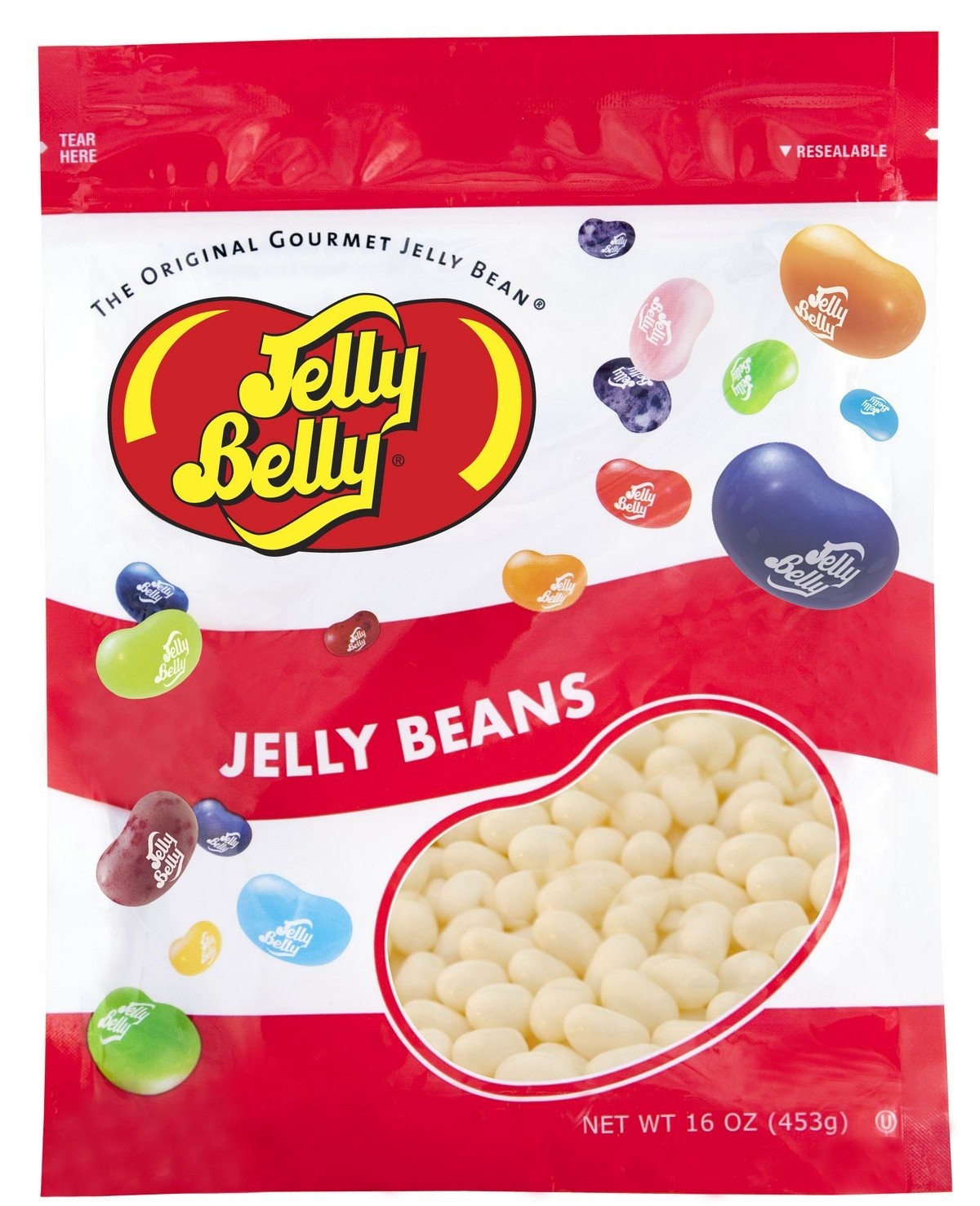 Jelly Belly Coconut Jelly Beans 1 lb Resealable Bag Genuine Candy