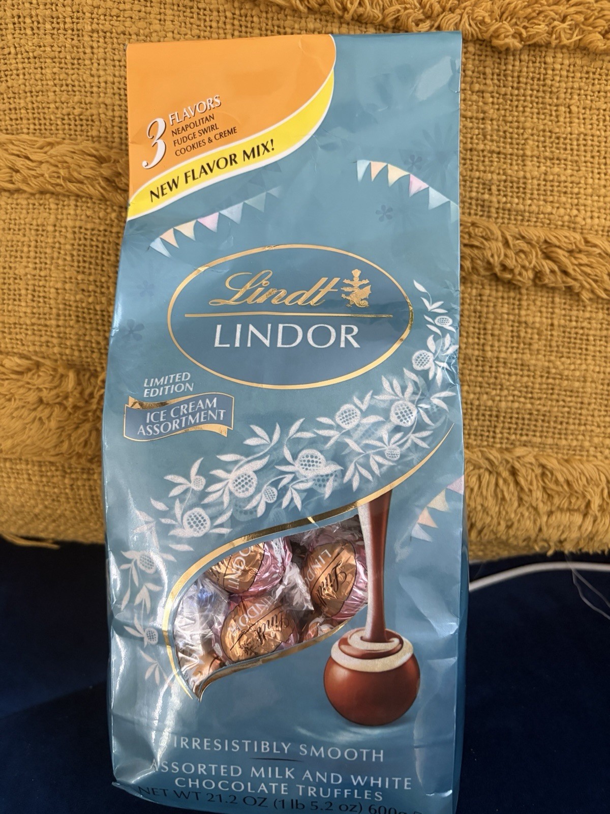 LINDT Lindor Limited Edition Ice Cream Assortment – 3 FLAVORS