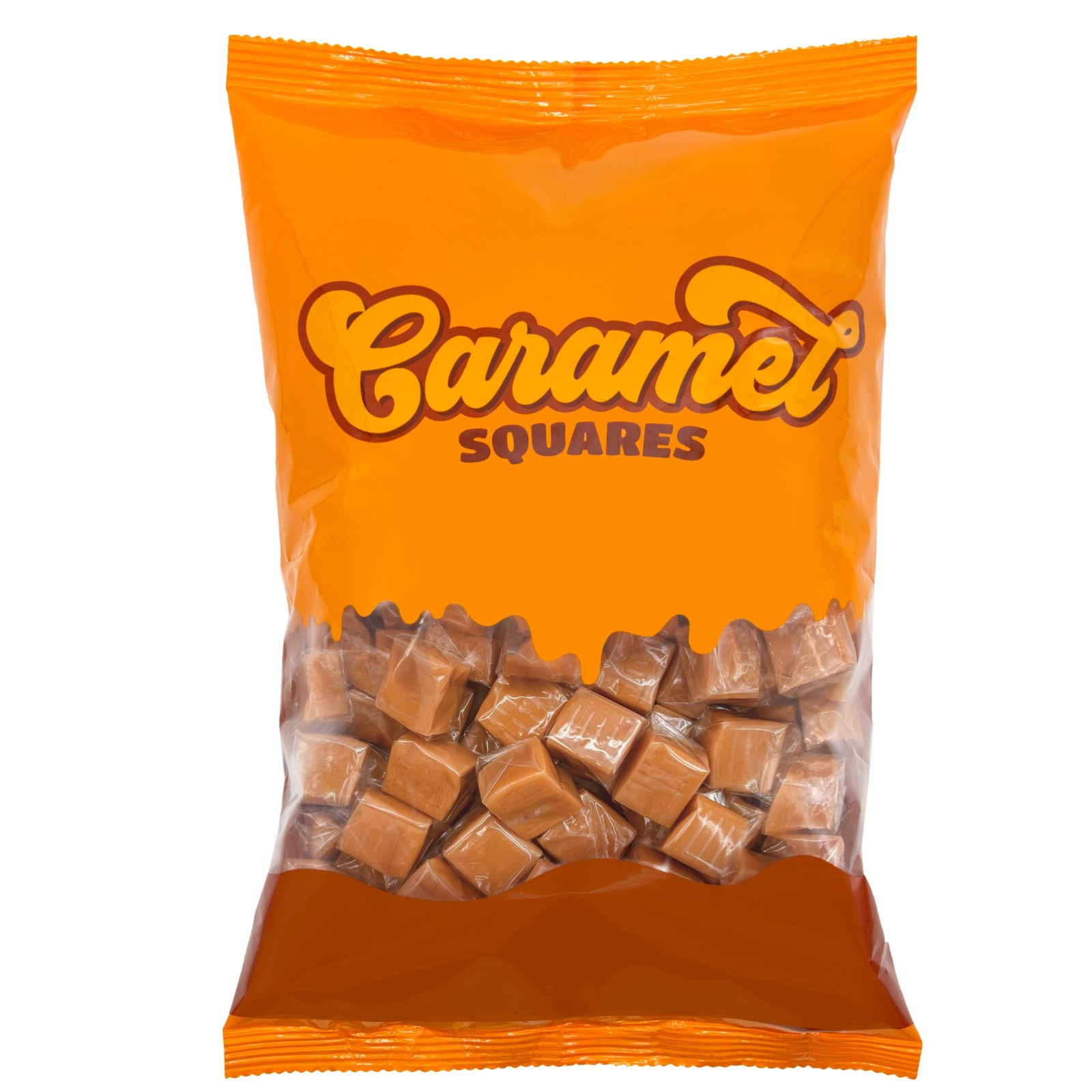 Caramel Cubes Candy – 2 Pound Bulk Pack (About 150 Count) – Individually Wrapped