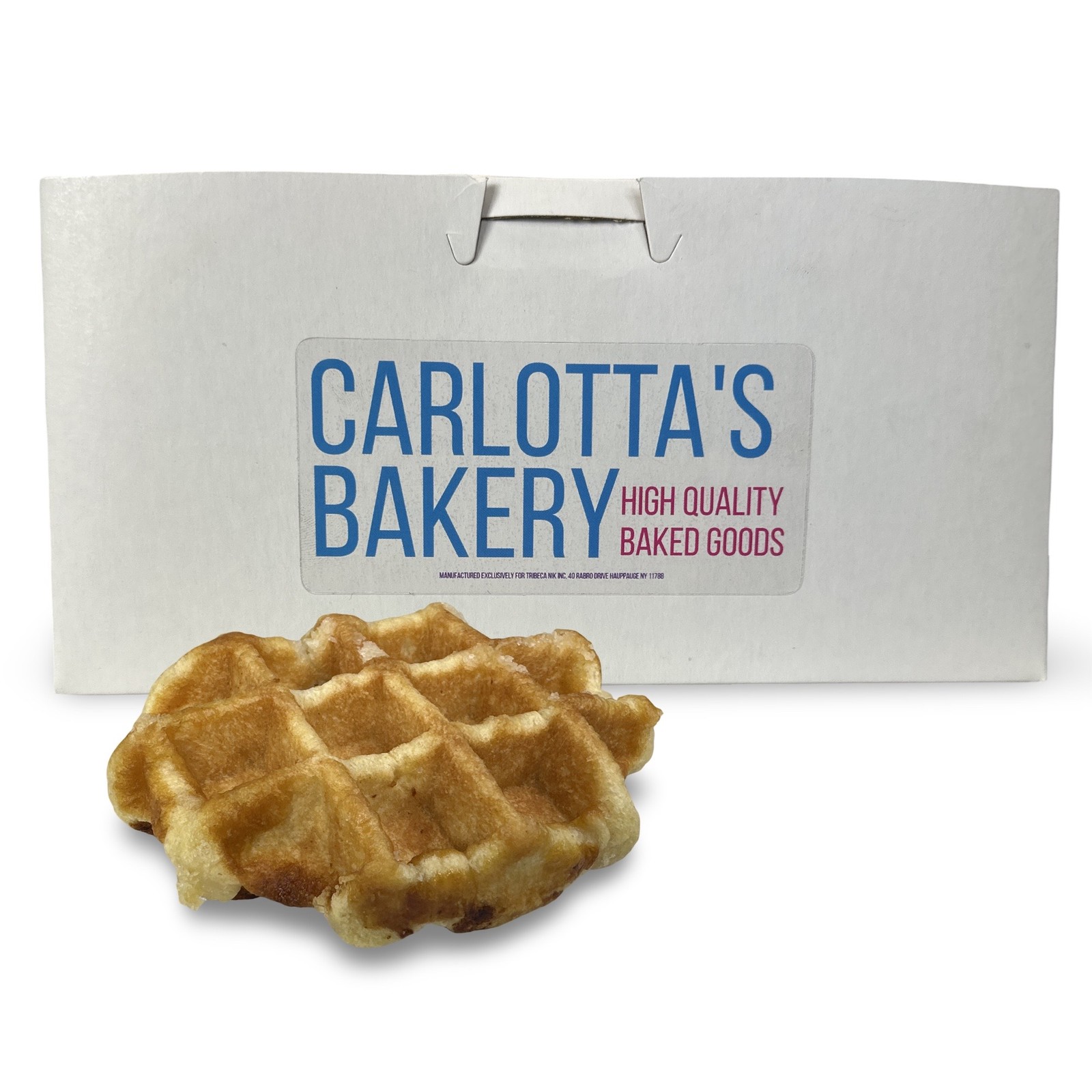Carlotta’s Authentic Imported Belgian Pearl Sugar Waffles, Individually Wrapped