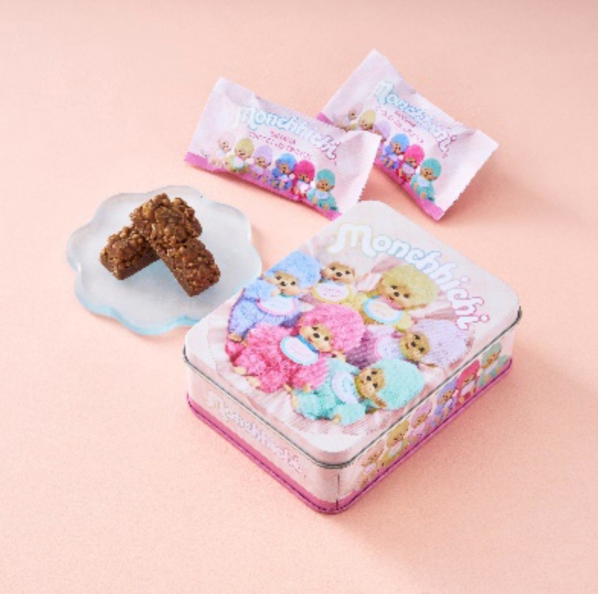Pre-order Lawson exclusive Monchhichi Summer Gift: Chocolate Banana Crunch Tin