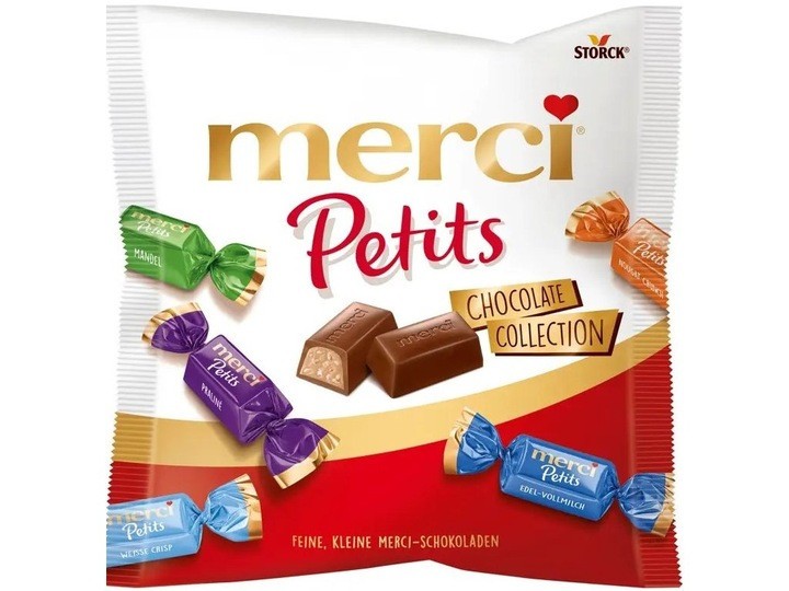 3 x Storck Merci Petits CHOCOLATE COLLECTION – Bag 3 x 125g / 4.4oz