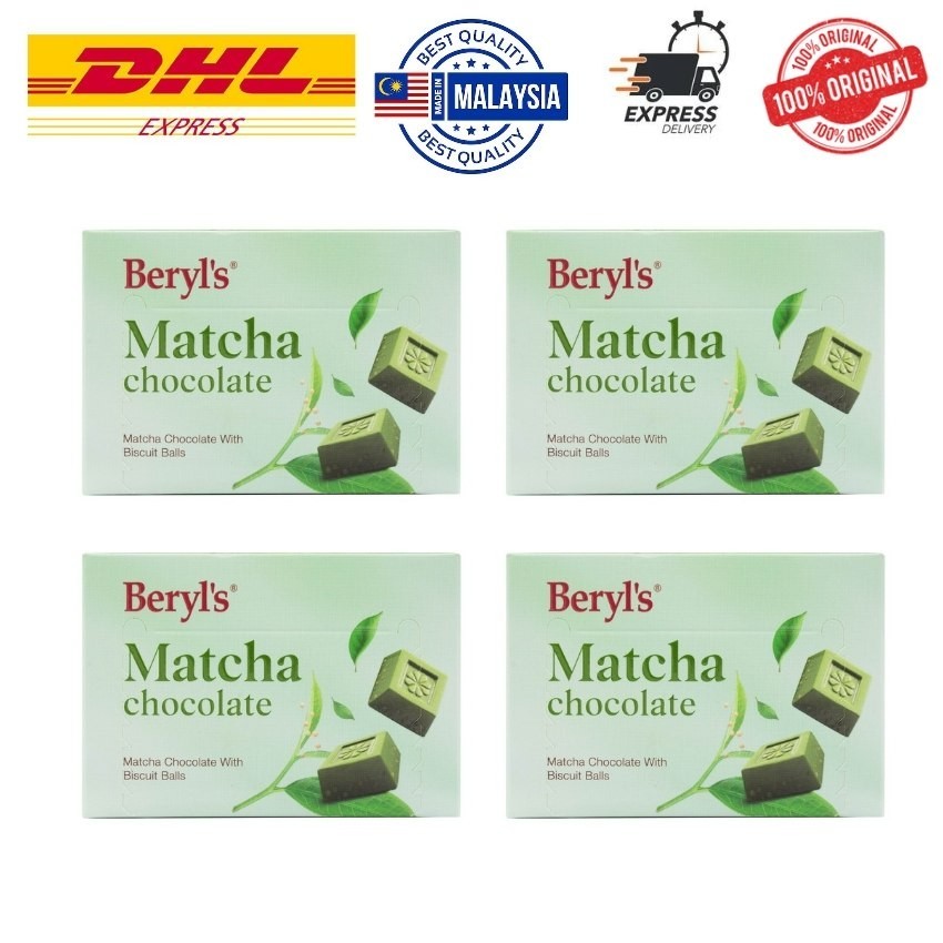 Beryls Matcha Chocolate Biscuit Balls 60g Green Tea Crispy Candy Gift Snack