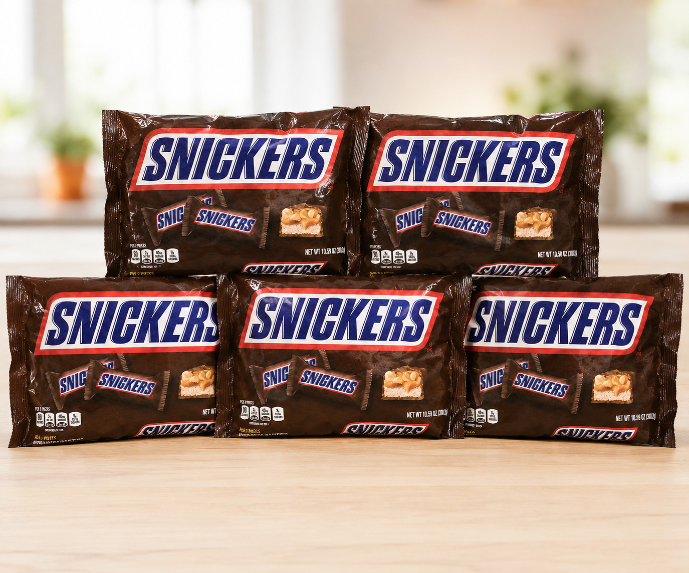 SNICKERS Original Chocolate Candy Bars, Fun Size, 10.59oz Bag 5 BAGS!