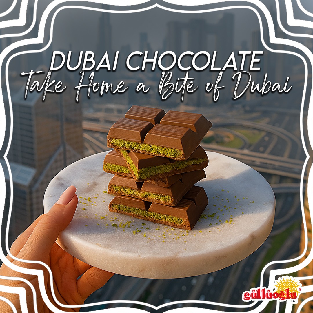 Dubai Chocolate Kunafa Pistachio, 200 gr (The Original), Daily Fresh Pack of 20