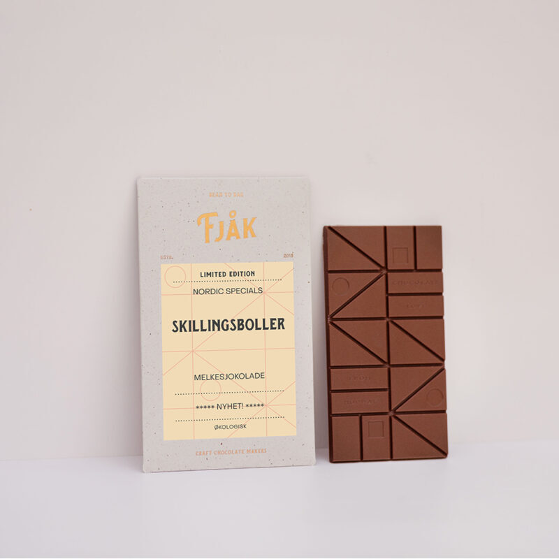 Fjåk Limited Edition Cinnamon Roll 45% Milk Fjak Chocolate Bar