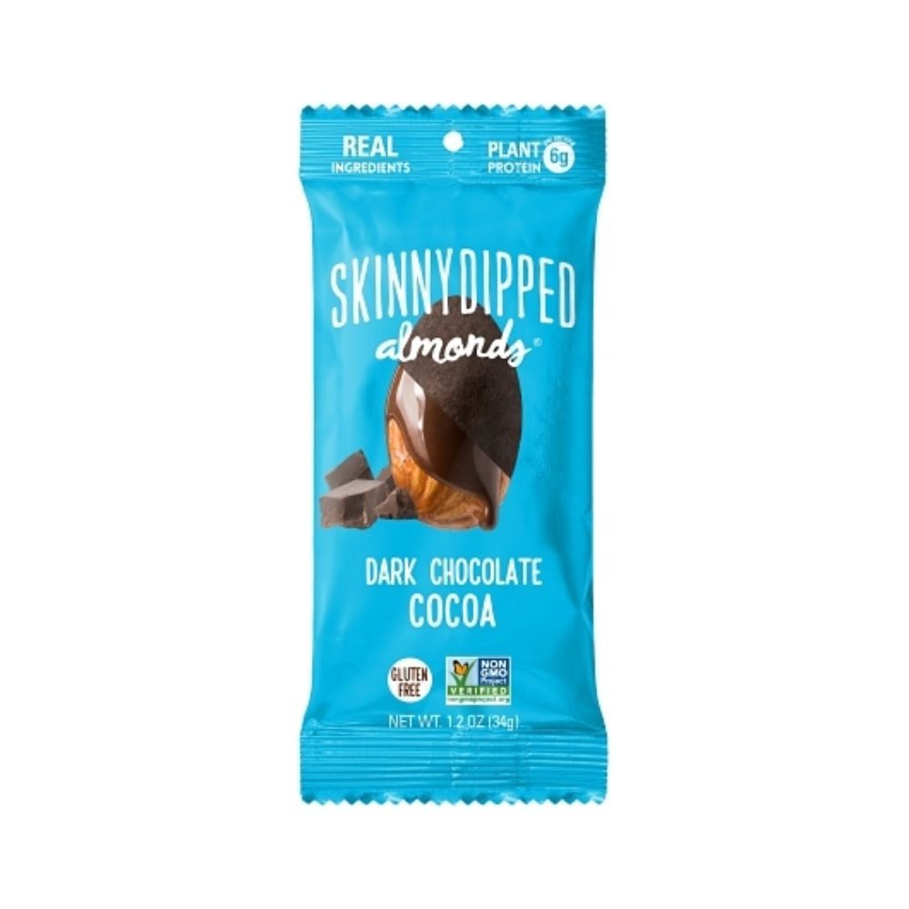 Skinny Dipped Almonds Dark Chocolate Cocoa Packets, 1.2 Oz, 40 Packs Per Case