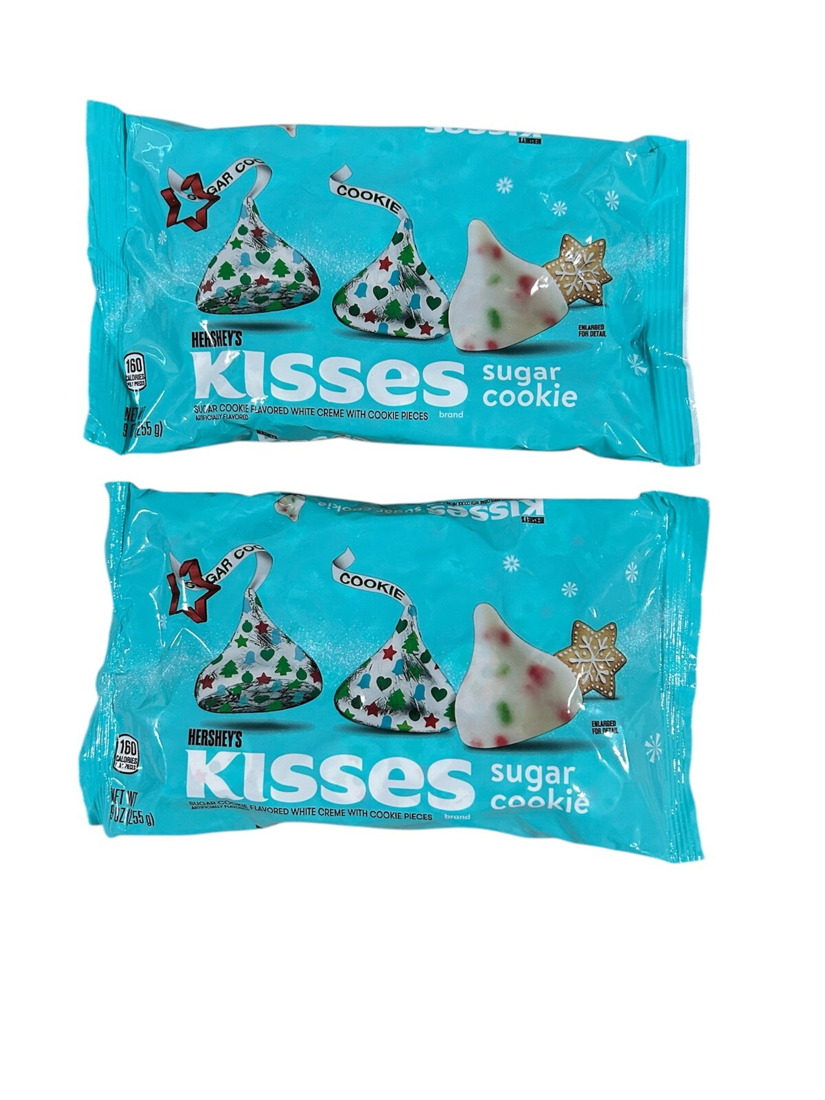Hersheys Kisses Sugar Cookie Flavored 9 oz- LOT Of 2 (7/2025)
