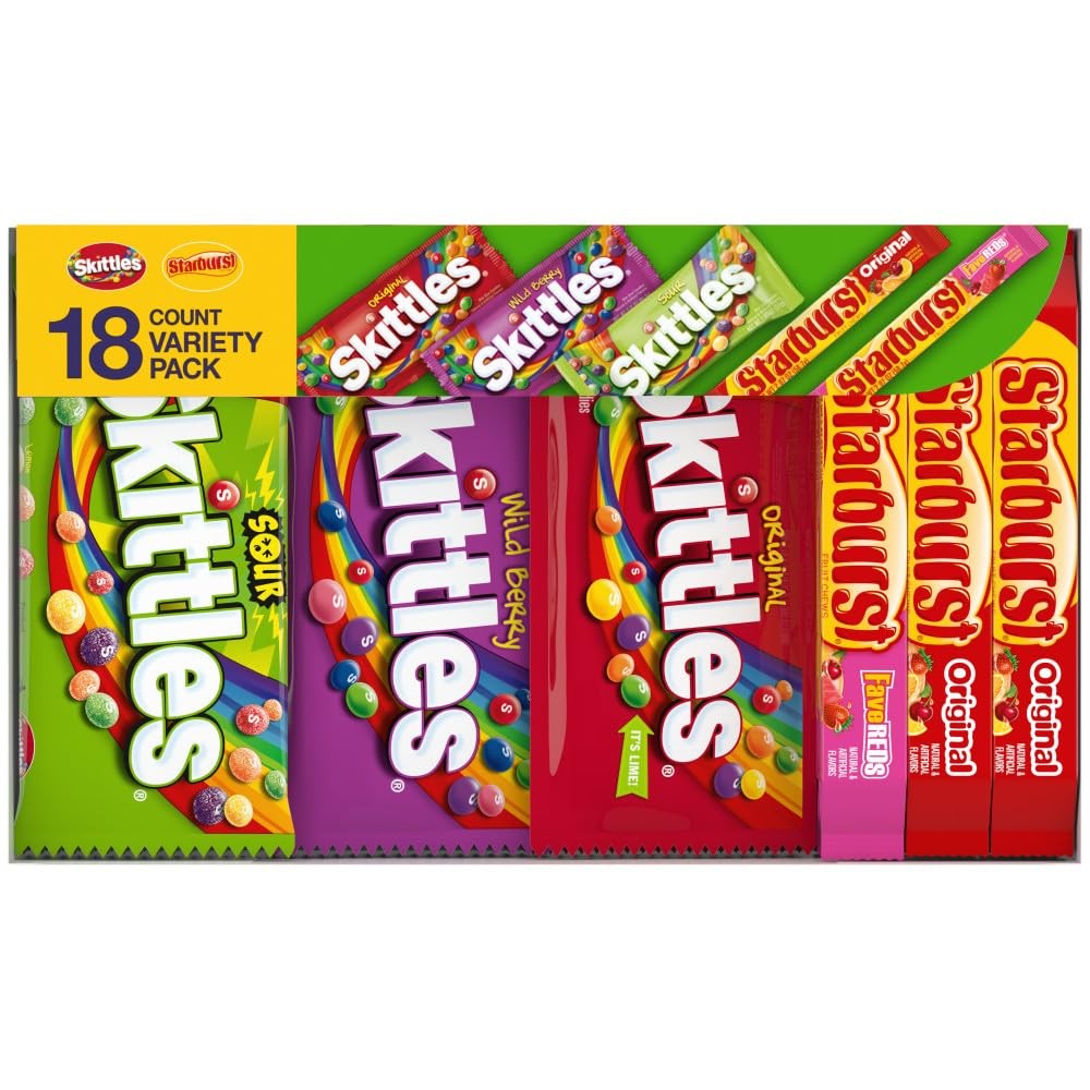 Assorted Candy Variety Pack – 18 Count, 37.05 oz for Holidays & Parties