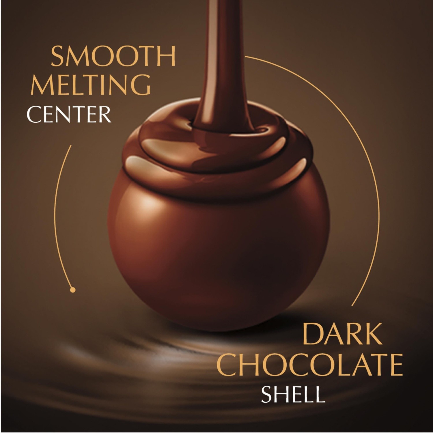 Lindt Lindor 60% Dark Chocolate Truffles, 60 Pieces Boxed