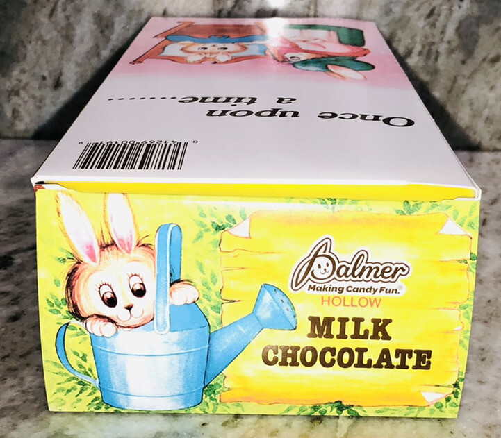 Happy Easter Palmer 8” Milk Chocolate Bunny W Peter Rabbit Story Book-NEW