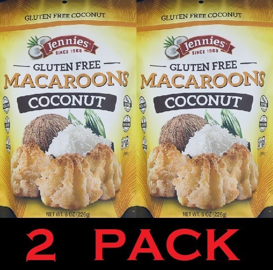 2x Jennies GLUTEN FREE Coconut Macaroons 8 oz Bag – 2 PACK