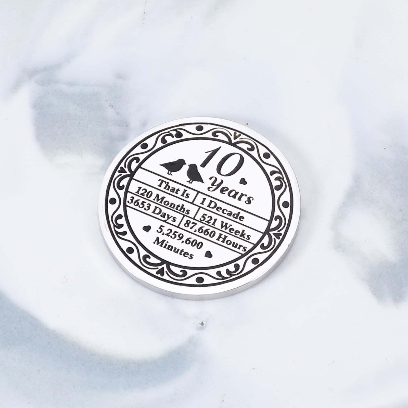10 Year Anniversary Tin Gifts for Him Her, 10th Anniversary Wedding Gifts for…
