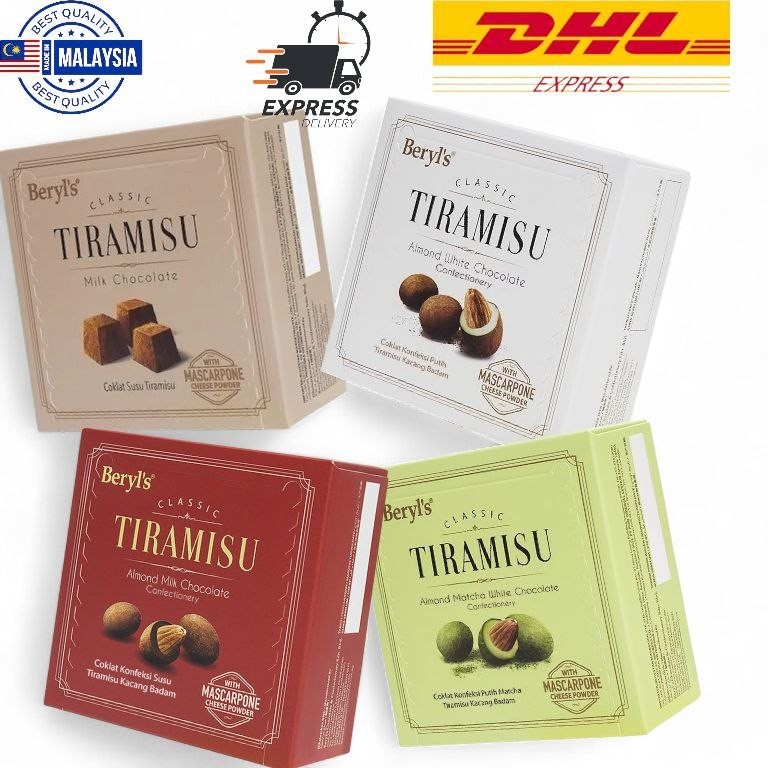 Beryls Tiramisu Chocolates Gift Set 300g Assorted Milk White Candy Box Halal New