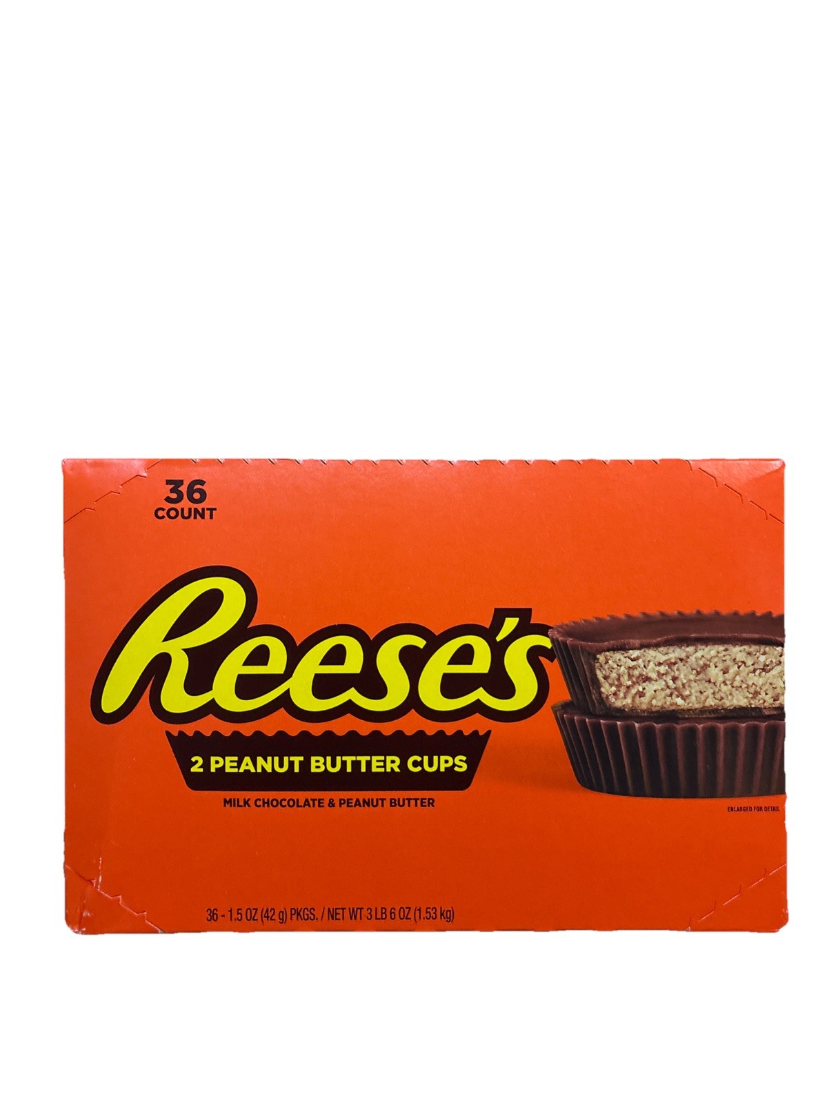 (36 Pk)REESE’S Milk Chocolate Peanut Butter Cups, Candy Packs, 1.5 oz , BB 05/26