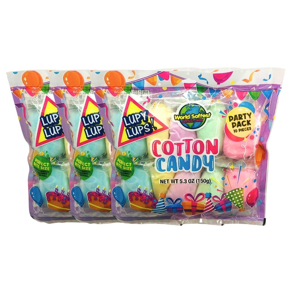 Cotton Candy Party Pack – 30 Individually Wrapped Mini Bags, 0.5 Oz Each