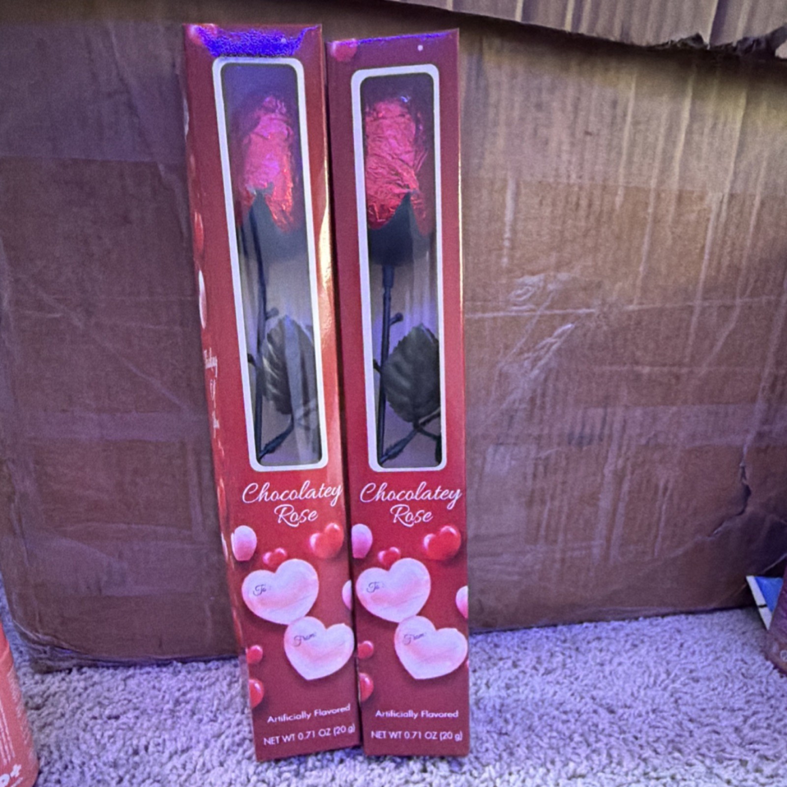 Chocolatey Rose Rose-Shaped Chocolate Candy Sweet Box 2-Pack 20 g