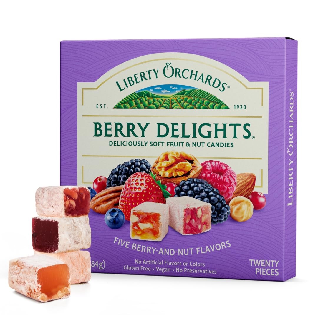 , Berry Delights – Assorted Vegan Berry Snack, Gluten Free, Lokum Nuts Strawb…