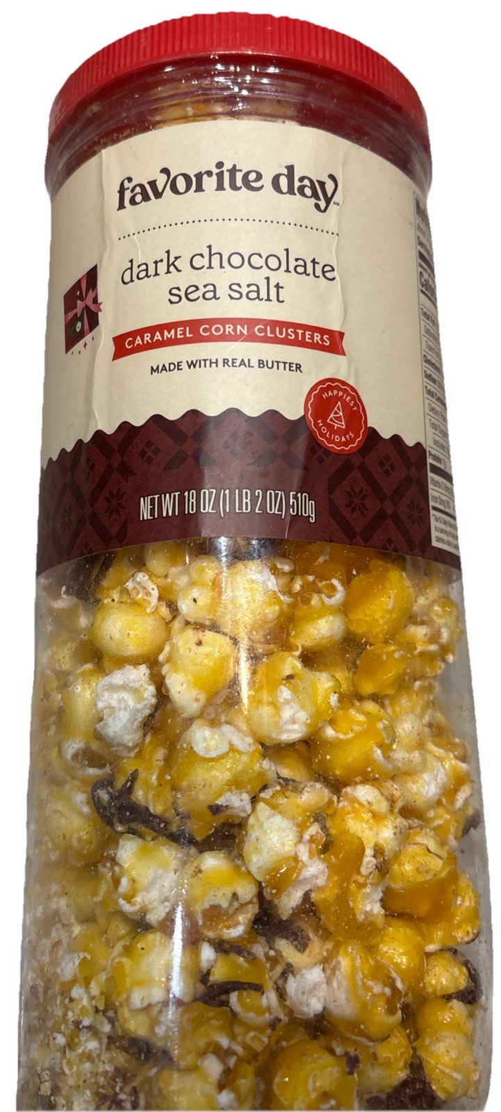 Favorite Day—Dark Chocolate Sea Salt Caramel Corn Clusters—18 oz—See Below—