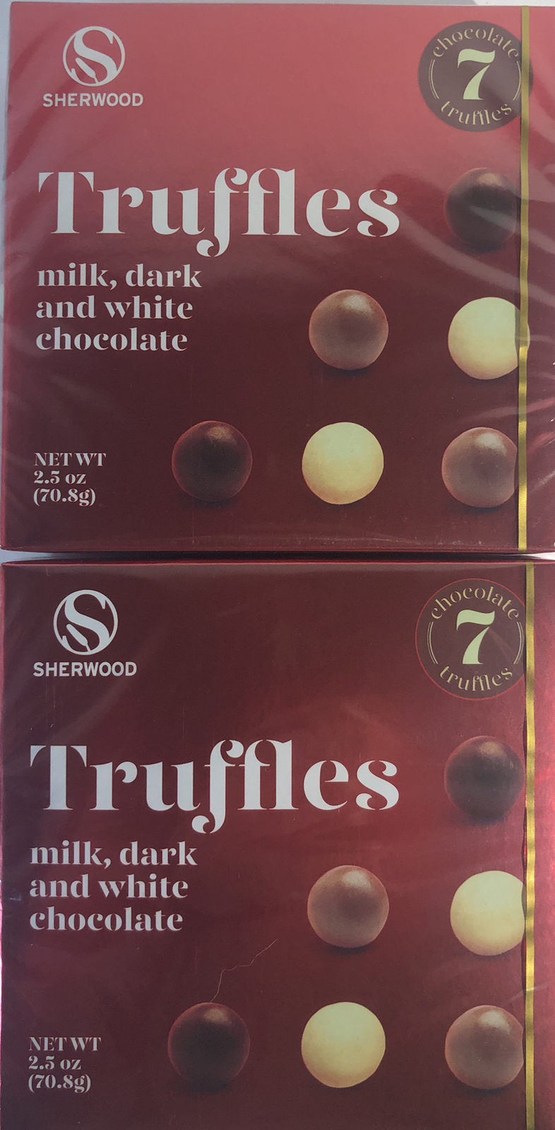 Valentines Day Candy Chocolate truffles milk,dark &white Get 2pk 2.5oz ea-SHIP24