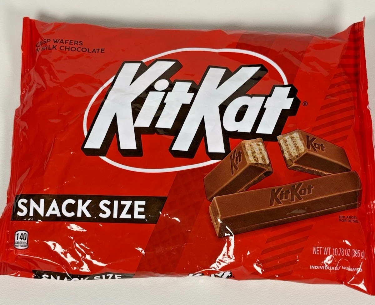 3 Pack KitKat Milk Chocolate Snack Size Bars 10.78 oz Share Size Bag BB 04/2026