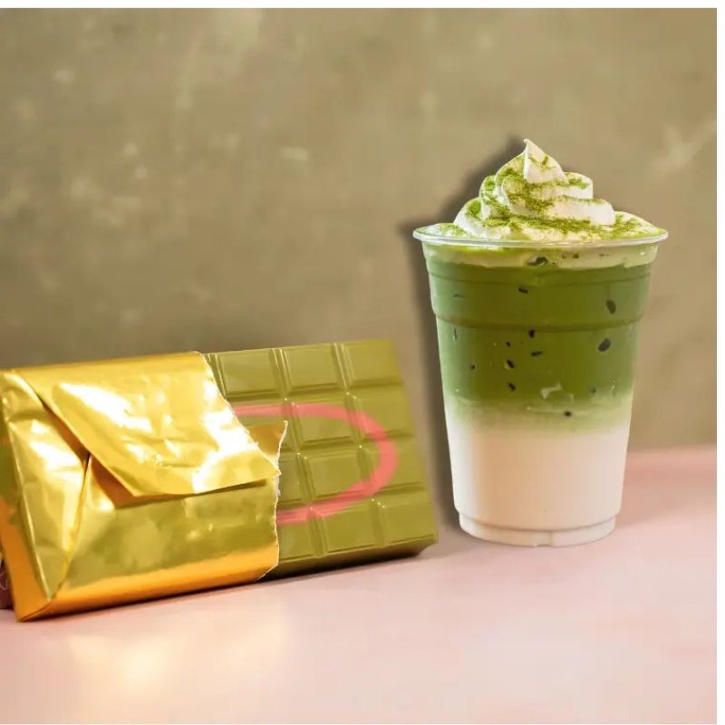 Beemax Matcha Strawberry Cream Chocolate Bar – Premium Imported Milk Chocolate F