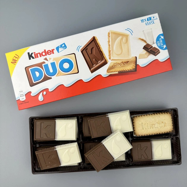4x boxes Kinder Duo Cookies 150g Total 600g / 1.32 lbs