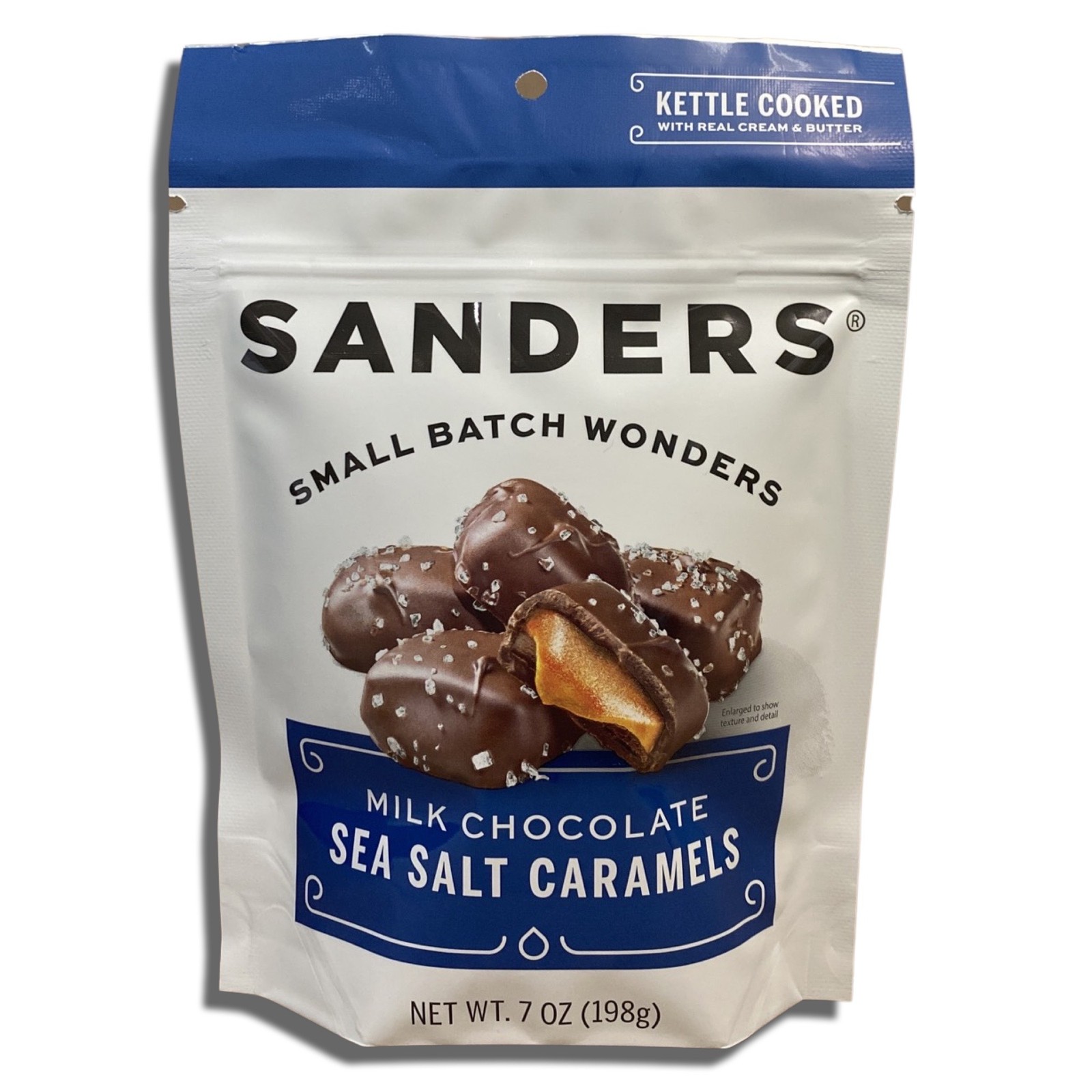 Sanders Small Batch Milk Chocolate Sea Salt Caramels 7 Oz, 2 Packs
