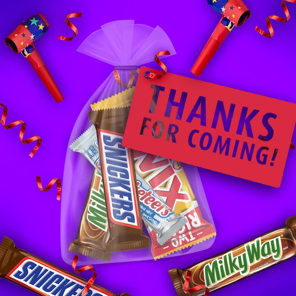 Mars Snickers Twix Milky Way 3 Musketeers Individually Wrapped Variety Pack