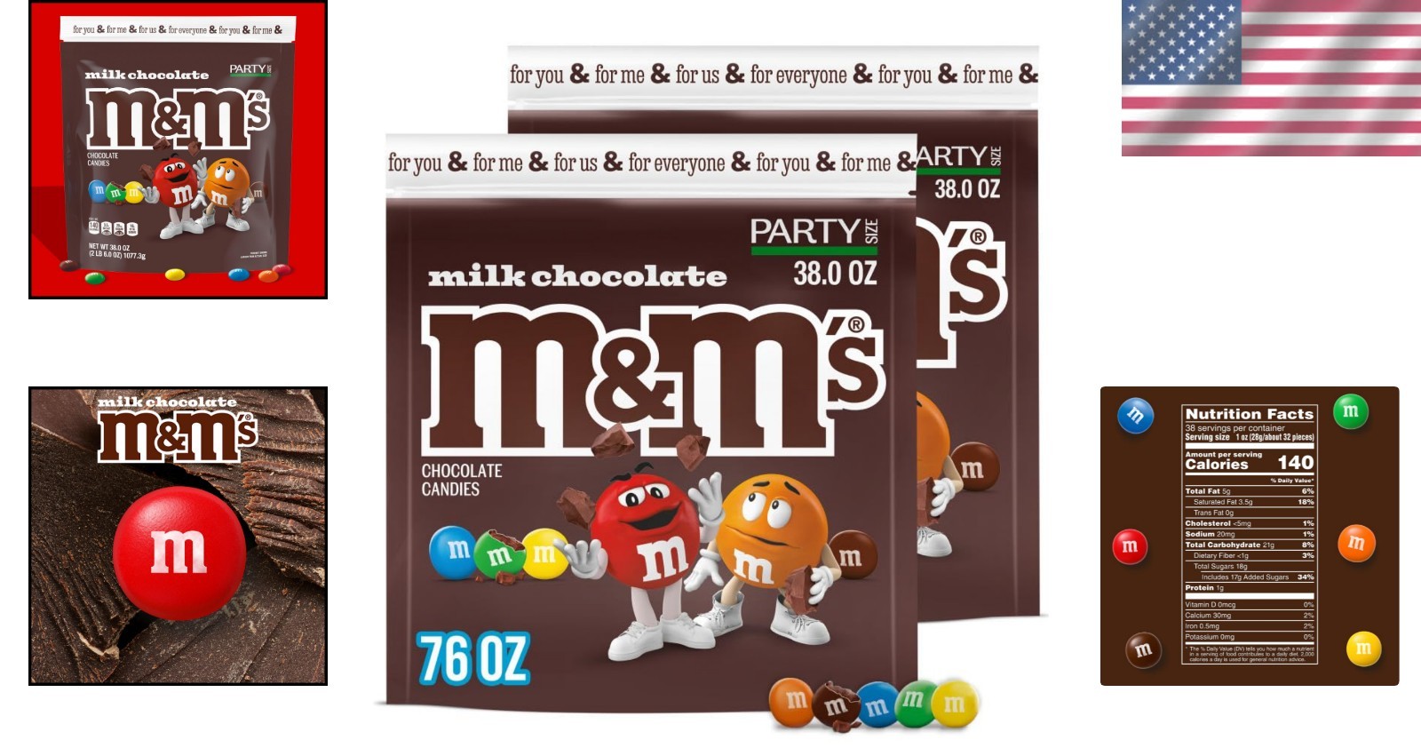 38 oz Bags of Milk Chocolate Candy – Sweet Treats for Celebrations and Baking