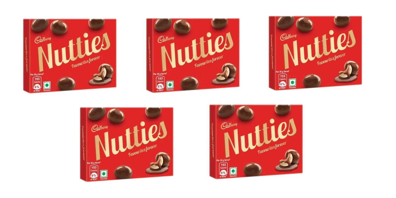 Cadbury Nutties Chocolate 30g (Pack of 20) Imported Indian Chocolate Fastship