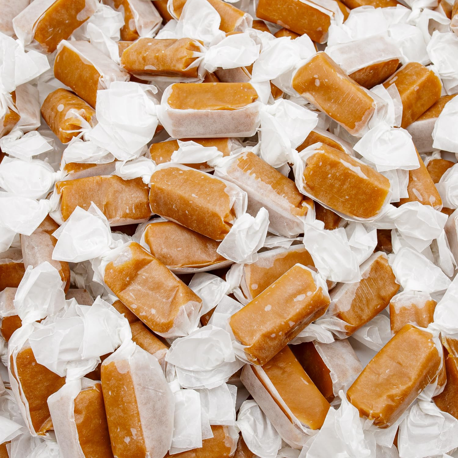 Soft Caramels 8 Oz – Fresh Cream and Butter Flavor, Individually Wrapped Candy,
