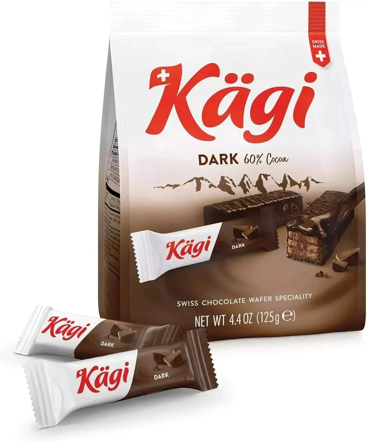 Kägi Swiss Dark Chocolate Covered Mini Wafers 125g Free Shipping World Wide