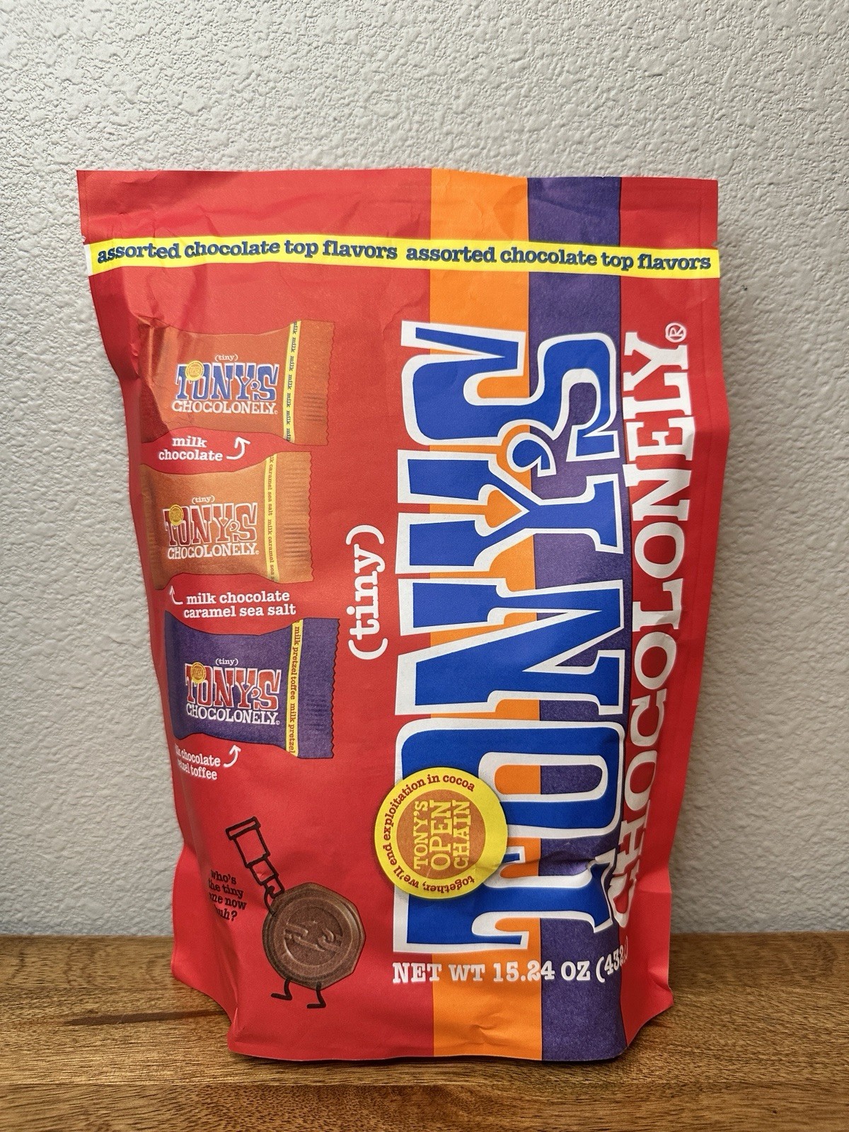 Tiny Tony’s Chcoloneley Assorted Chocolate Top Flavors 15.24 oz Milk Chocolate