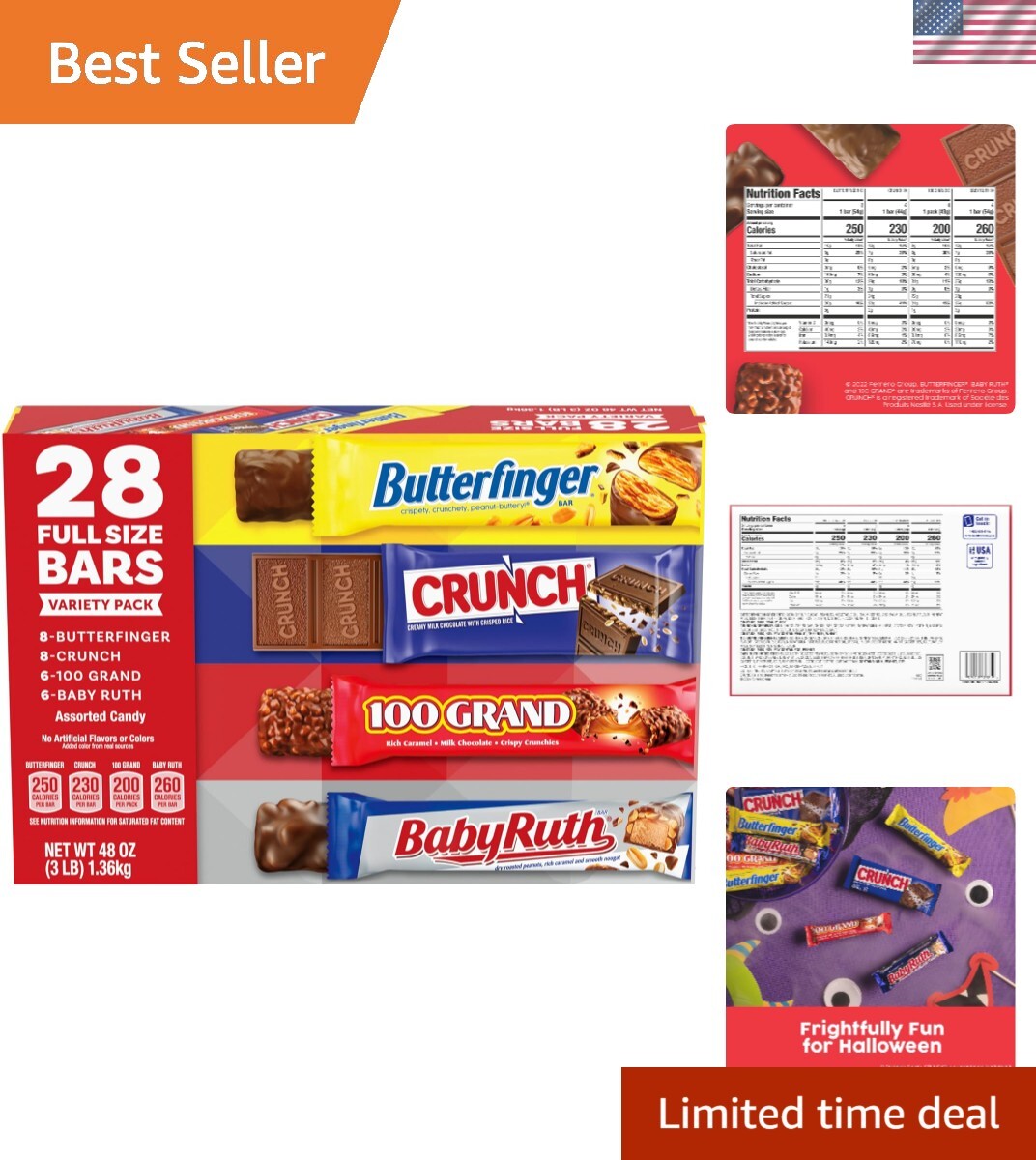 Satisfying Assorted Candy Bars – 28 Count Full Size Selection for Every Occasion